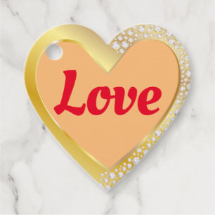 Modern Trendy Elegant Best Popular Love Floral Favour Tags