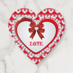 Modern Trendy Elegant Best Popular Love Floral Favour Tags