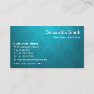 Modern Trendy Elegant Blue gradient plain minimal Business Card