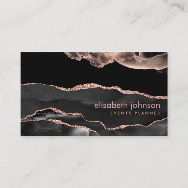 Modern Trendy Elegant Professional Makeup Artist   Business Card (Front)