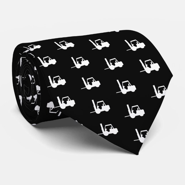 Modern Trendy forklift  black Tie (Rolled)
