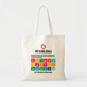 Modern Trendy Inspirational Sustainability Goals Tote Bag
