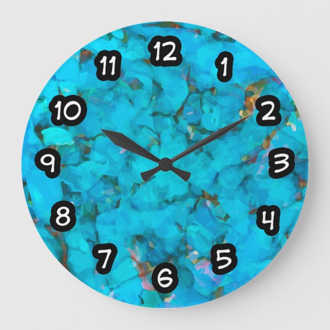 Modern Trendy Kitchen Wall Decor Large Clock (Front)