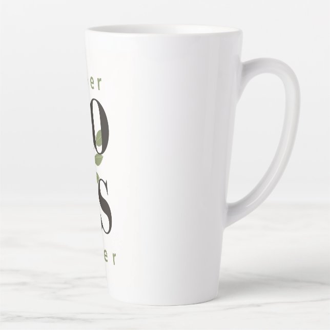 Modern Trendy Latte Mug gift for Best Boss Ever (Right)