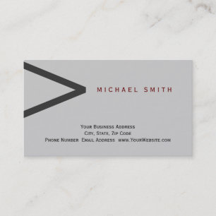 Modern Trendy Minimalist Consultant Business Card