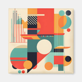 Modern Trendy Minimalist Geometric Magnet