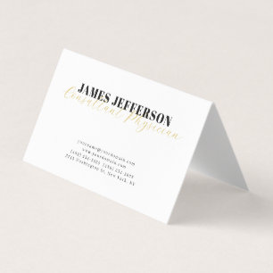 Modern Trendy Minimalist Plain Business Card