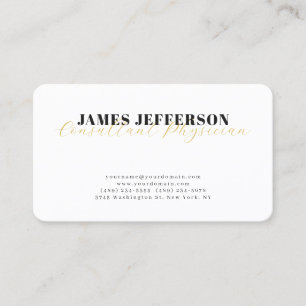 Modern Trendy Minimalist Plain Business Card