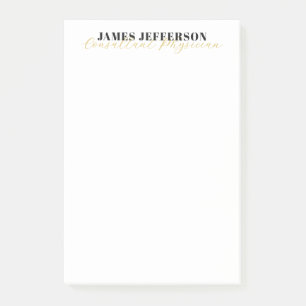 Modern Trendy Minimalist Plain Post-it Notes