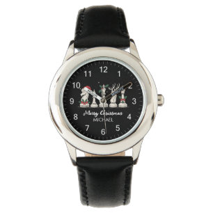 Modern Trendy Personalized Chess Pieces Christmas Watch