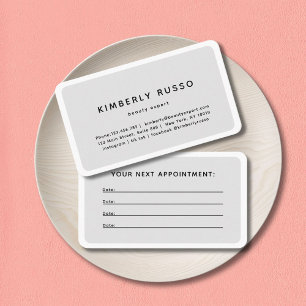 Modern, Trendy, Salon Appointment Card