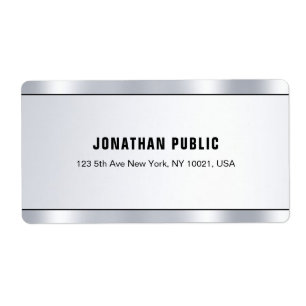 Modern Trendy Silver Look Sophisticated Shipping