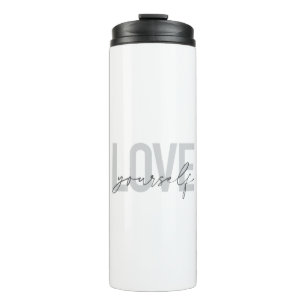 Modern, trendy, simple, urban design Love Yourself Thermal Tumbler