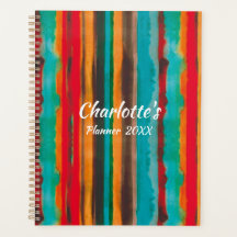 Modern Trendy Stripes Personalized 