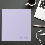 Modern Trendy Stylish Pastel Purple Cute Notepad<br><div class="desc">Modern Trendy Stylish Pastel Purple Cute Notepad</div>