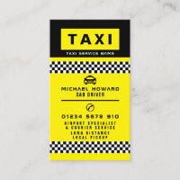 Modern & Trendy Taxi Cab Driver