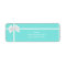 Modern Trendy Turquoise Blue Bling Diamond Bow