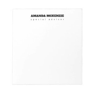 Modern Trendy Unique Creative Minimalist Notepad
