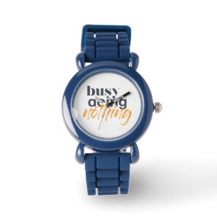 Modern, trendy, urban design of Busy Doing Nothing Watch