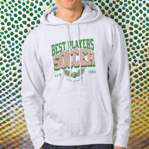 Modern trendy vintage Soccer player men Hoodie