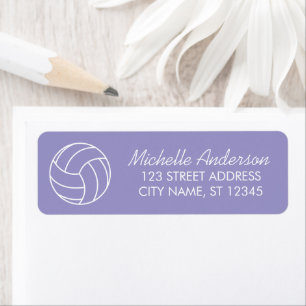 Modern Trendy Volleyball Return Address