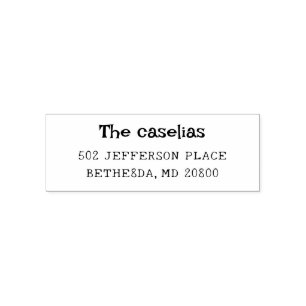 Modern Trendy Wedding Home Invitations Wood Handle Self-inking Stamp