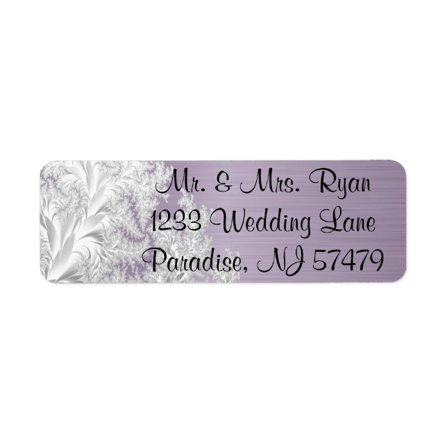 Modern Trendy Wedding in a Amethyst Purple (Front)