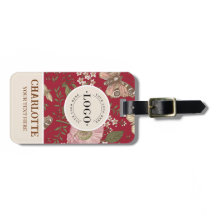 Modern Trendy Wildflower Botanical Floral Monogram