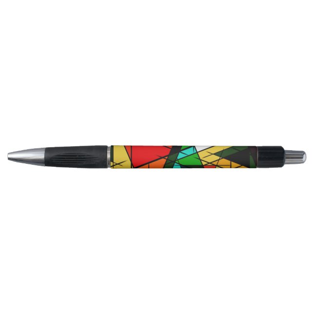 Modern Triangle Colorful Geometric  Pen (Front)