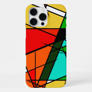 Modern Triangle Colourful Geometric iPhone 16 Pro Max Case