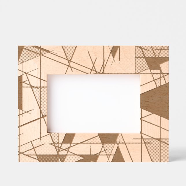 Modern Triangle Geometric  Etched Frames (Front)