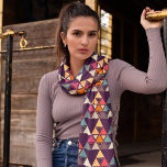Modern Triangle Quilts Scarf<br><div class="desc">Abstract seamless pattern of colour triangles in a modern stylish elegant texture, which looks amazing on products. Shop this Repeating geometric tiles design and enjoy.</div>