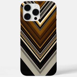 Modern triangles abstract and custom initials iPhone 16 pro max case