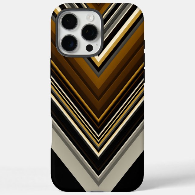 Modern triangles abstract and custom initials Case-Mate iPhone case (Back)