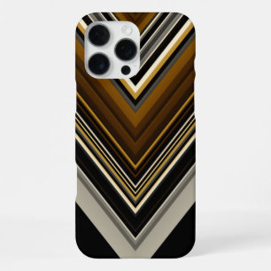 Modern triangles abstract and custom initials iPhone 16 pro max case