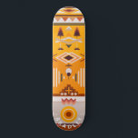 Modern Tribal Abstract Custom Personalized Name Skateboard<br><div class="desc">Modern Tribal Abstract Custom Personalized Name Skateboard features your personalized name in modern typography on an abstract orange and brown tribal pattern. Personalize by editing the text in the text box provided. Give a custom made gift, personalized skateboard to your favourite skateboarder for Christmas, birthday or your BFF. Designed by...</div>