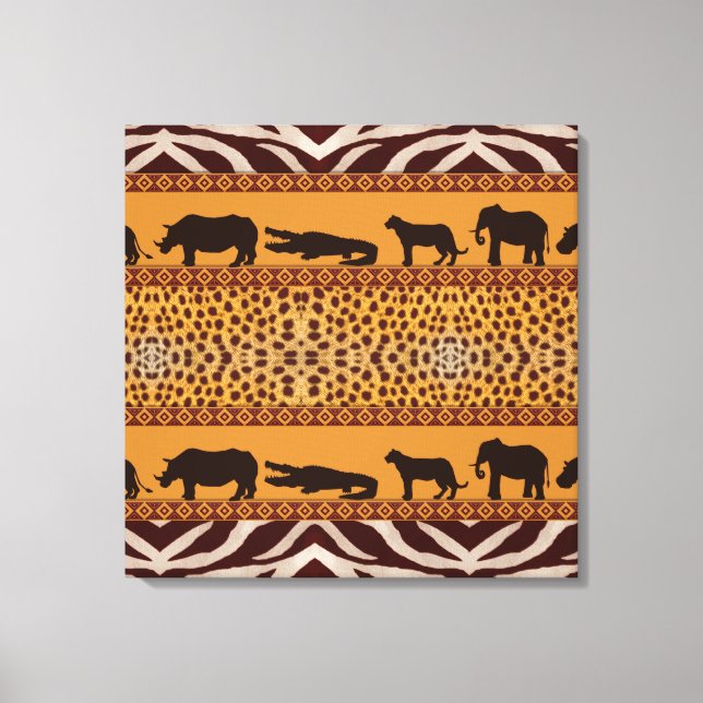 Modern Tribal African Cheetah Pattern Animal Print (Front)