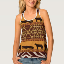 Modern Tribal African Giraffe Pattern Animal Print