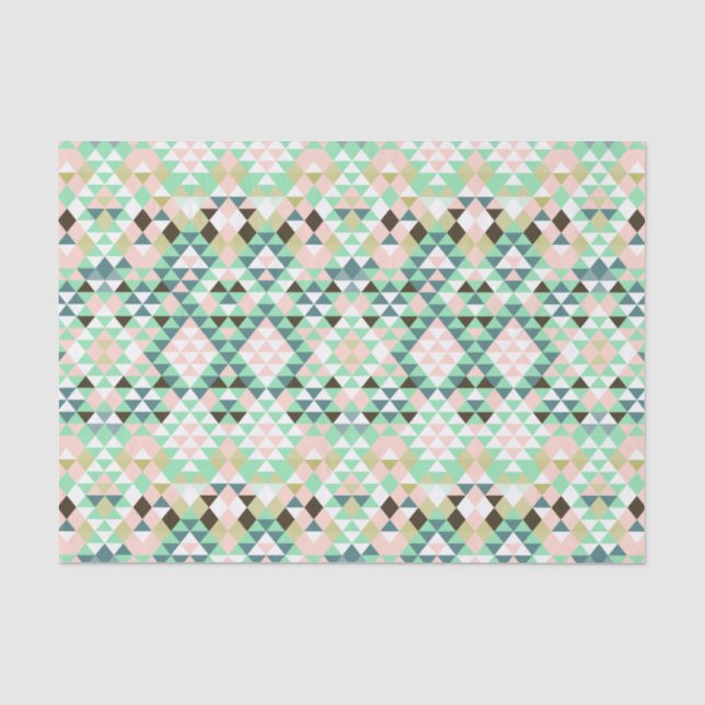 Modern Tribal Aztec Southwest Geometric CBendel Tissue Paper (Front)