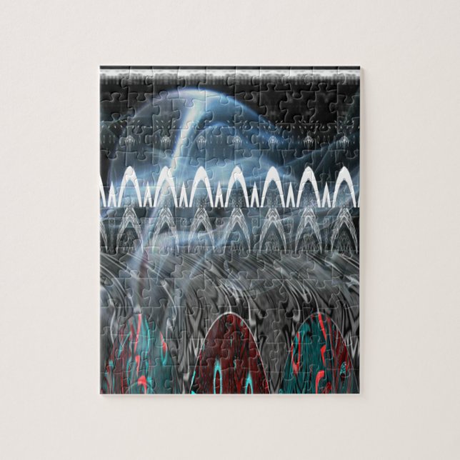 Modern Tribal Edgy design. Jigsaw Puzzle (Vertical)