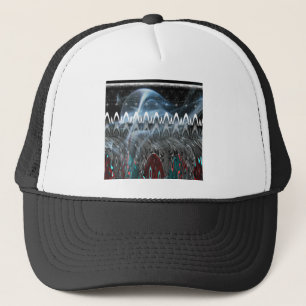 Modern Tribal Edgy design. Trucker Hat