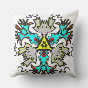 Modern Tribal Pattern Throw Pillow