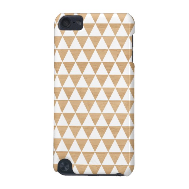 Modern tribal wood geometric chic andes pattern iPod touch (5th generation) cover (Back)