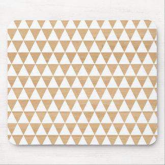 Modern tribal wood geometric chic andes pattern mouse pad