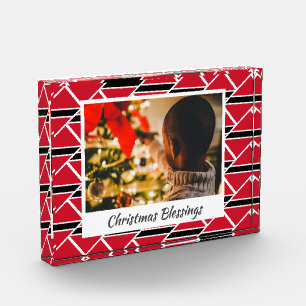 Modern TRINIDAD & TOBAGO FLAG Photo Block