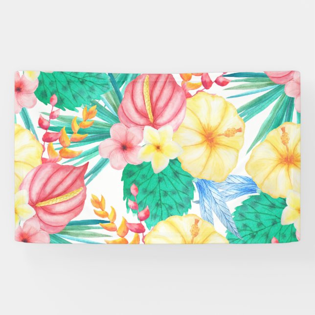 Modern Tropical Banner (Horizontal)