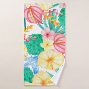 Modern Tropical Bath Towel
