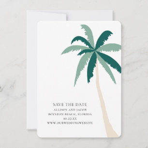 Modern Tropical Beach Mariage Enregistrer la carte