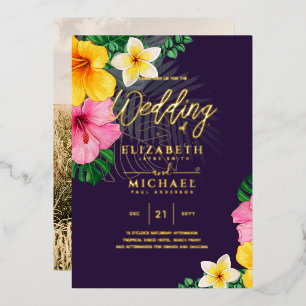 Modern Tropical Disco Gold PHOTO Wedding