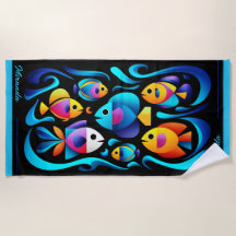 Modern Tropical Fish Customizable